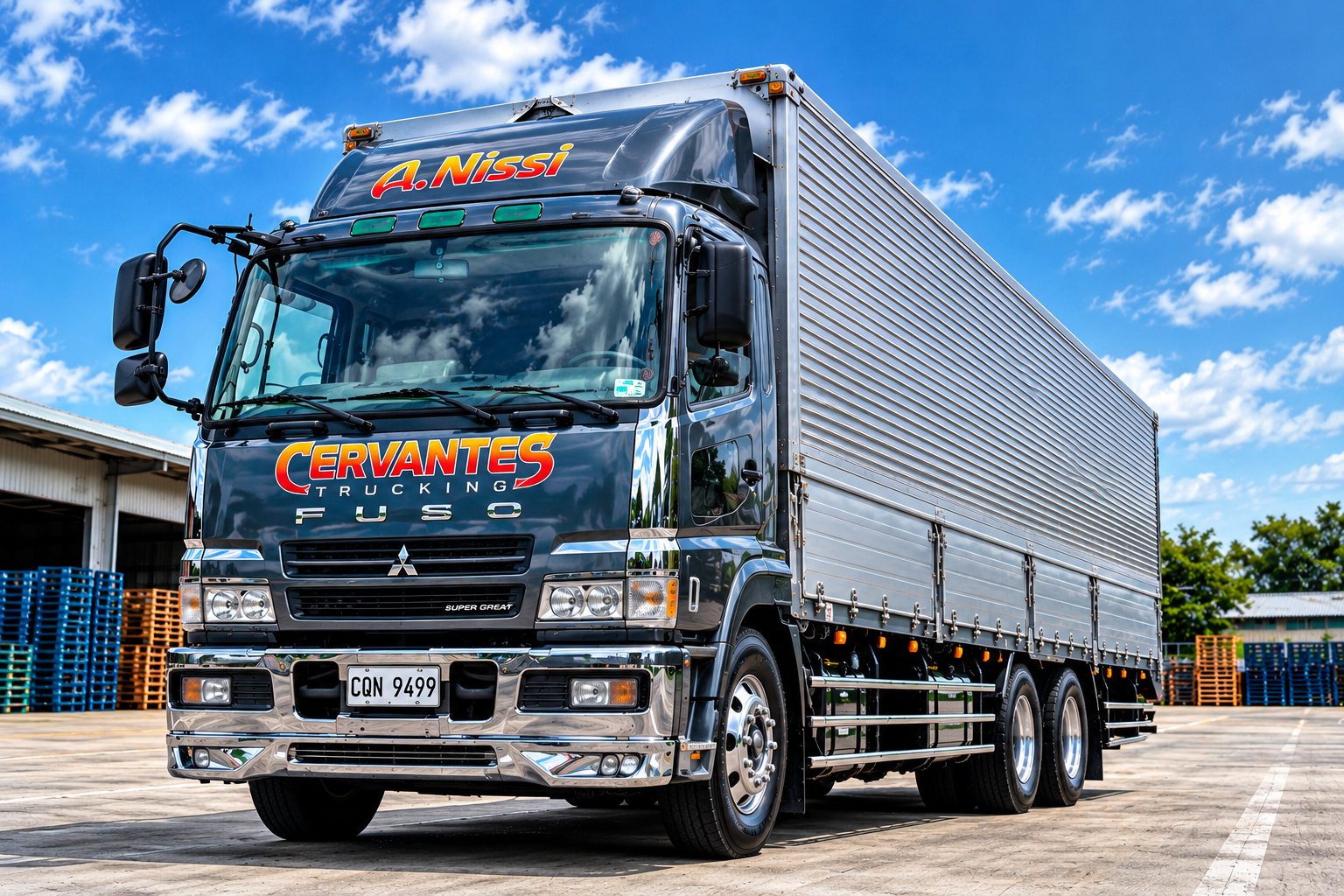 Cervantes Freight semi truck on the road